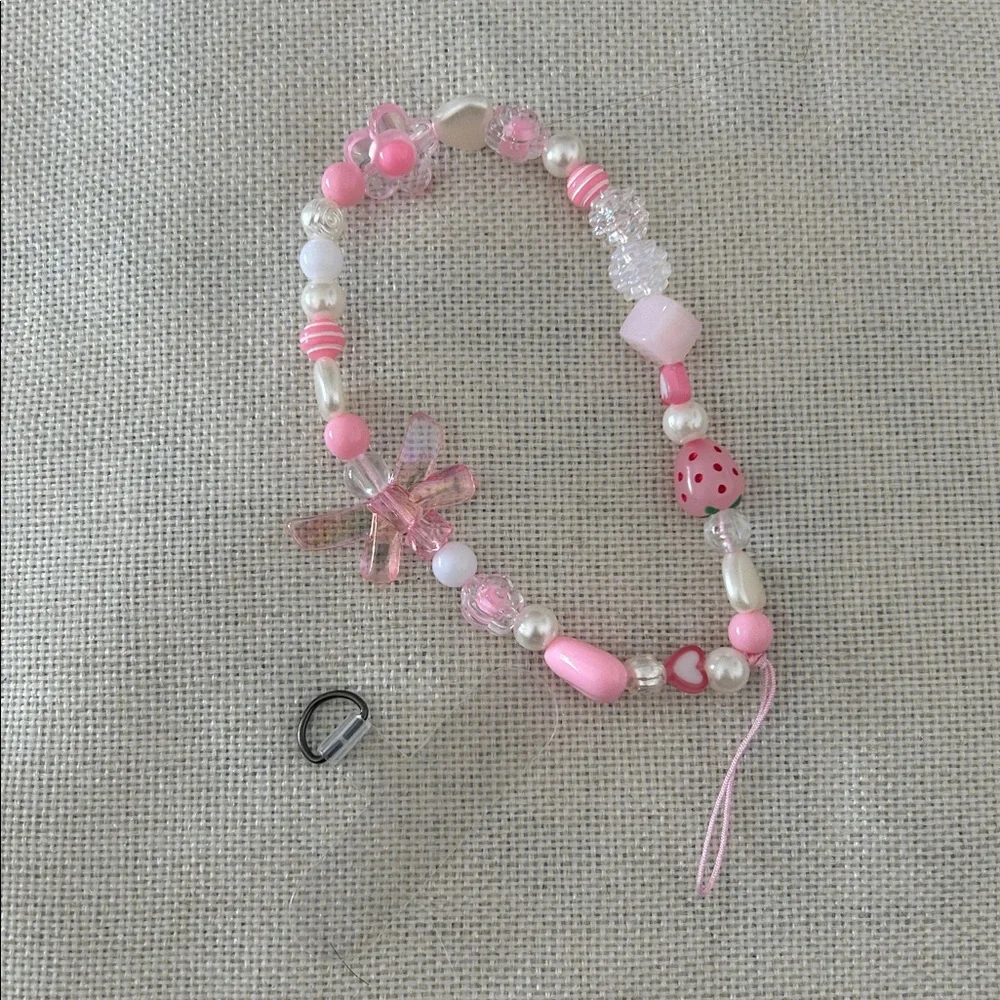 Semi- Precious Phone Charm